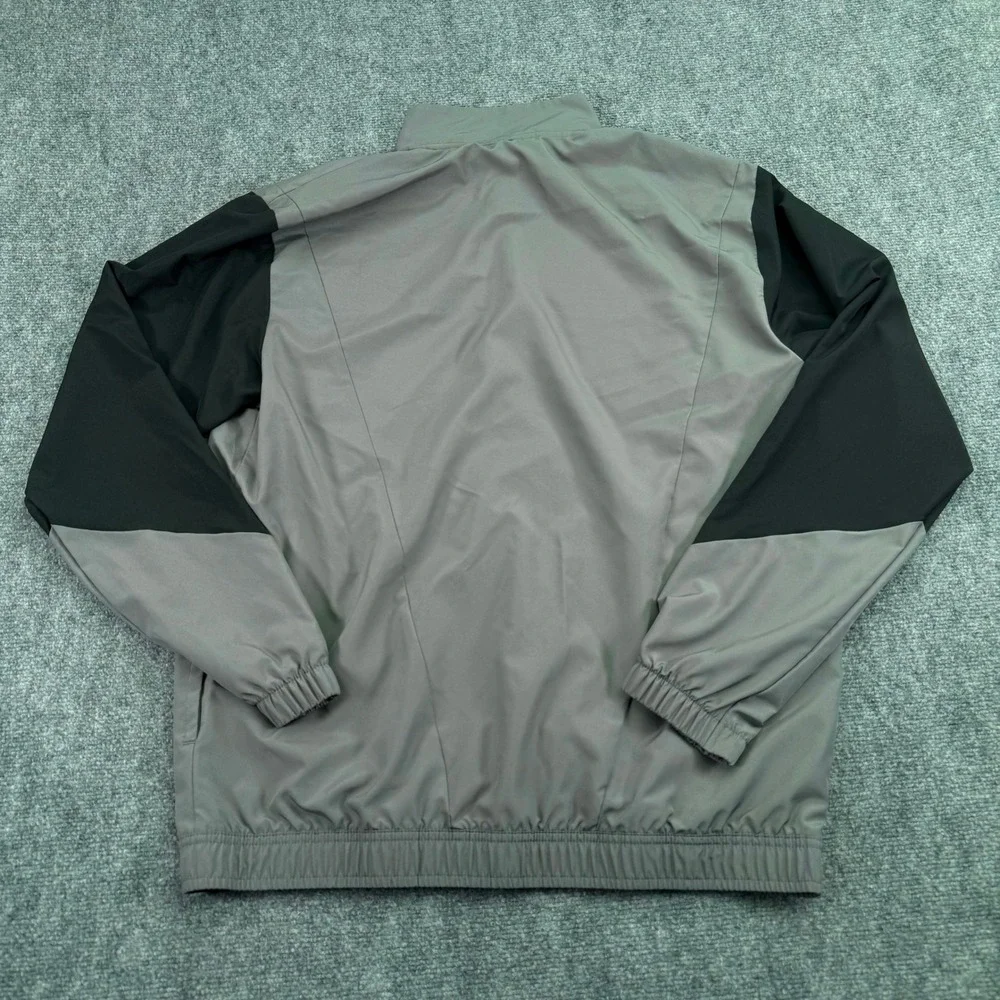 PUMA Jacket Mens Large Gray First Mile‎ Track Full Zip Lightweight Athletic